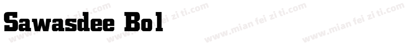 Sawasdee Bold字体转换